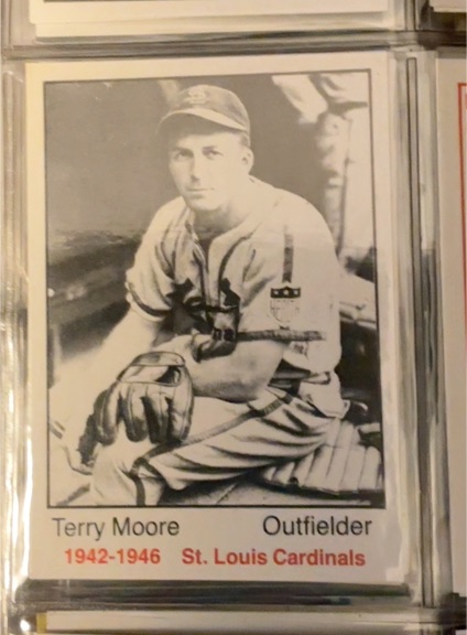 1983 TCMA 1942-46 St. Louis Cardinals #18 Terry Moore — front