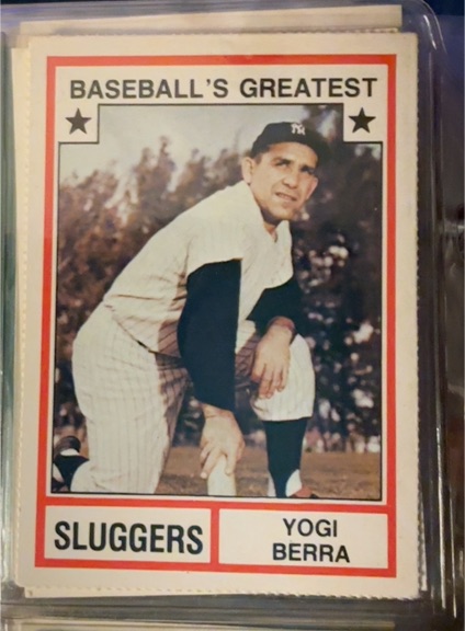 1982 TCMA Baseball's Greatest Sluggers #15 Yogi Berra — front