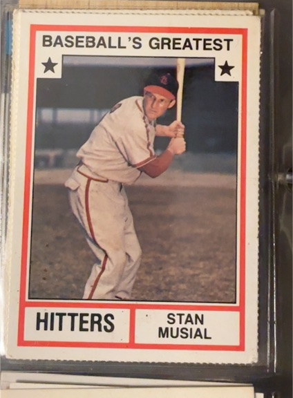 1982 TCMA Baseball's Greatest Hitters #2 Stan Musial — front