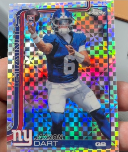 2025 Topps Chrome #306 Jaxson Dart — front