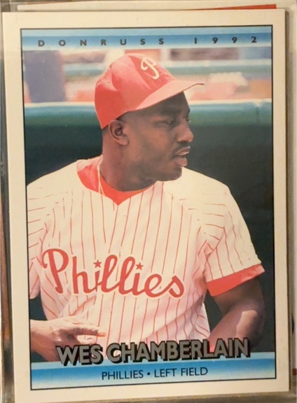 1992 Donruss #384 Wes Chamberlain — front