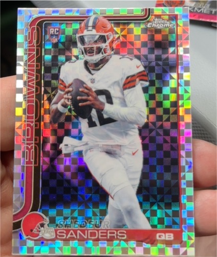 2025 Topps Chrome #315 Shedeur Sanders — front