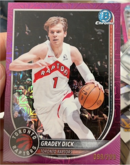 2025 Bowman Chrome #214 Gradey Dick — front