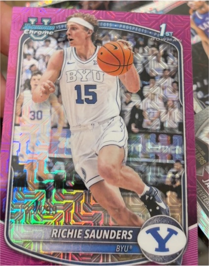 2025 Bowman Chrome #BCP-66 Richie Saunders — front
