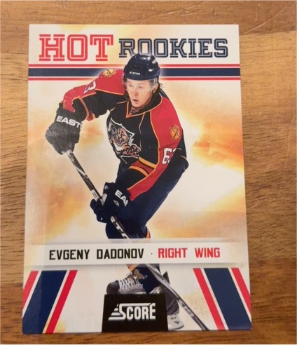 2010-11 Score Hot Rookies #509 Evgeny Dadonov — front