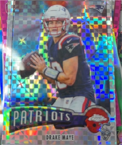 2025 Topps Chrome #207 Drake Maye — front
