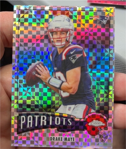 2025 Topps Chrome #1975-23 Drake Maye — front