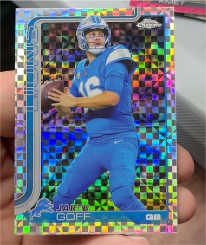 2025 Topps Chrome #102 Jared Goff — front