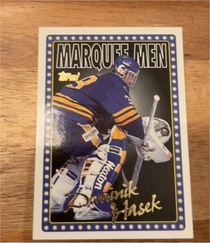 1995-96 Topps #2 Dominik Hasek Marquee Men — front