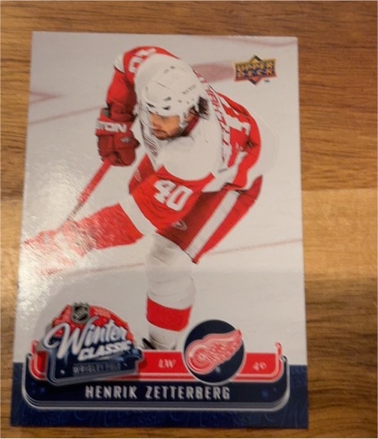 2008-09 Upper Deck MVP Winter Classic #WC10 Henrik Zetterberg — front