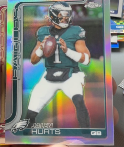 2025 Topps Chrome #247 Jalen Hurts — front