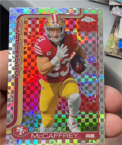 2025 Topps Chrome #263 Christian McCaffrey — front
