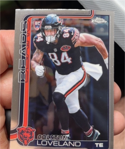 2025 Topps Chrome #345 Colston Loveland — front