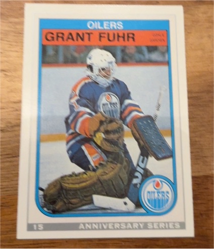 1992-93 O-Pee-Chee 25th Anniversary #15 Grant Fuhr — front