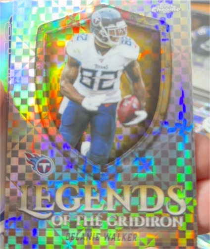 2025 Topps Chrome #LOG-30 Delanie Walker Legends of the Gridiron X-Fractor — front