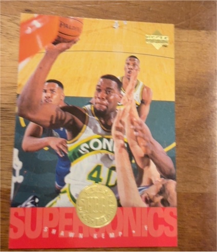 1995-96 Upper Deck #172 Shawn Kemp Electric Court — front
