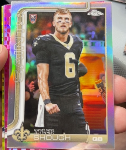 2025 Topps Chrome #398 Tyler Shough — front
