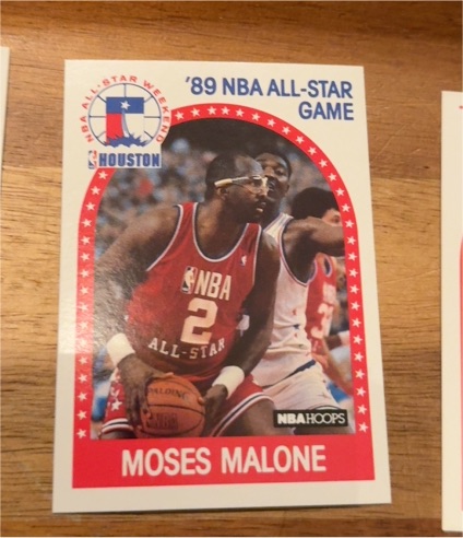 1989 NBA Hoops #84 Moses Malone — front