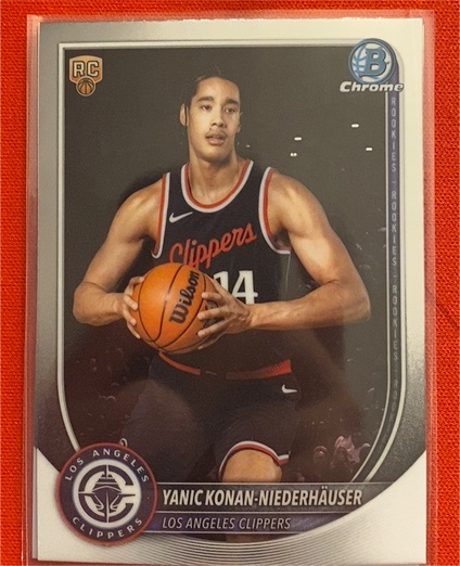 2025-26 Bowman Chrome #BCV-30 Yanic Konan-Niederhäuser — front