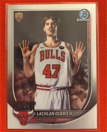 2025-26 Bowman Chrome #BCV-51 Lachlan Olbrich — front