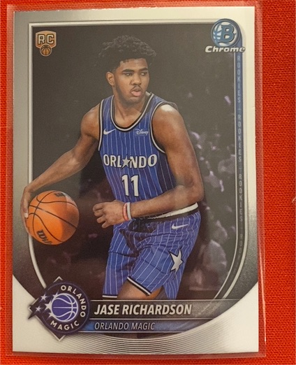 2025-26 Bowman Chrome #BCV-25 Jase Richardson — front
