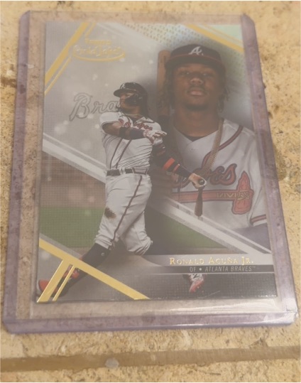 2021 Topps Gold Label #55 Ronald Acuna Jr. — front