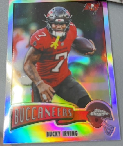 2025 Topps Chrome #1975-32 Bucky Irving — front