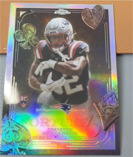 2025 Topps Chrome Fortune 15 #F15-26 Treveyon Henderson — front