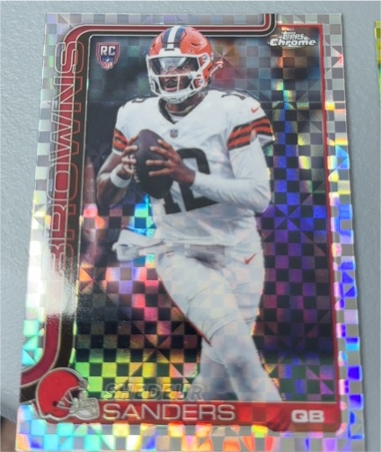 2025 Topps Chrome #315 Shedeur Sanders — front