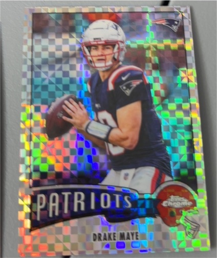 2025 Topps Chrome #1975-23 Drake Maye — front