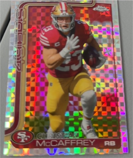 2025 Topps Chrome #263 Christian McCaffrey — front