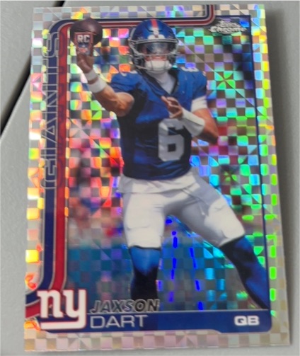 2025 Topps Chrome #306 Jaxson Dart — front