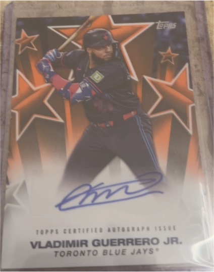 2024 Topps Baseball Stars Autograph Vladimir Guerrero Jr. — front