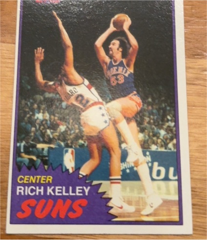 1981-82 Topps Basketball #W81 Rich Kelley — front