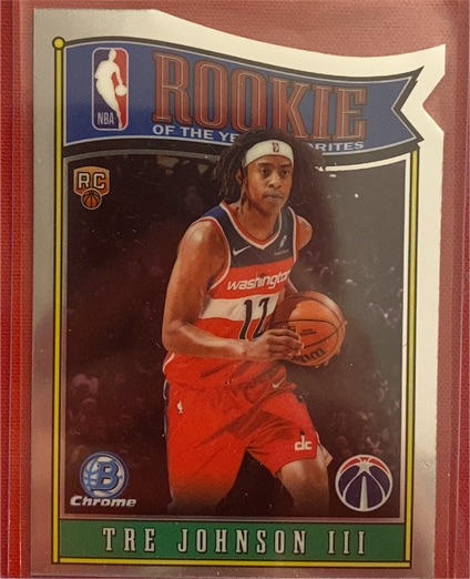 2025 Bowman Chrome Rookie Favorites #RY-6 Tre Johnson III — front
