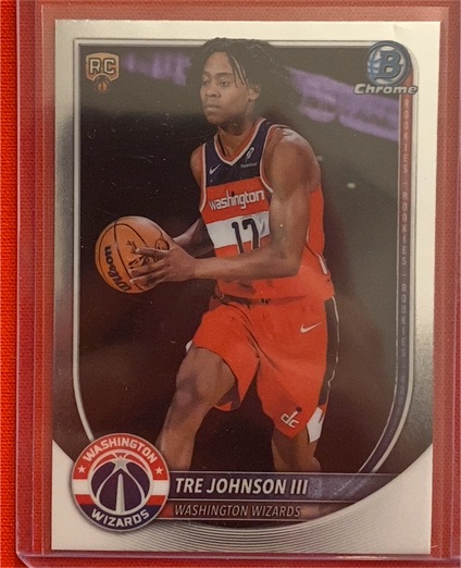 2025-26 Bowman Chrome #BCV-6 Tre Johnson III — front