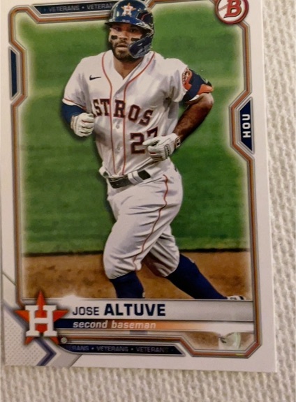 2021 Bowman #84 Jose Altuve — front