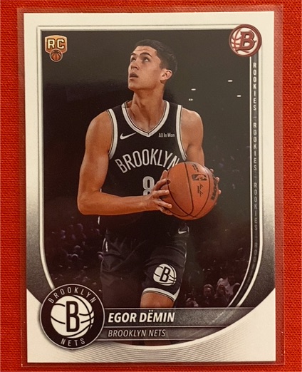 2025-26 Bowman #8 Egor Demin — front