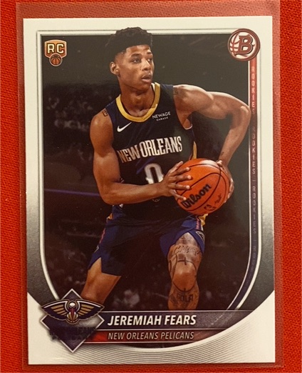 2025-26 Bowman #7 Jeremiah Fears — front