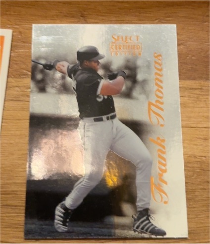 1996 Select Certified #1 Frank Thomas — front