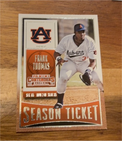 2015 Panini Contenders #42 Frank Thomas Auburn Tigers — front