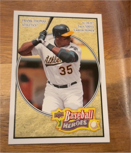 2008 Upper Deck Baseball Heroes #172 Frank Thomas — front