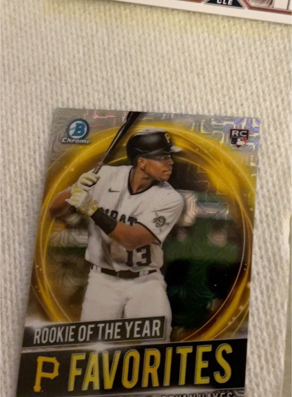 2021 Bowman Chrome Rookie of the Year Favorites #RRY-KH Ke'Bryan Hayes — front