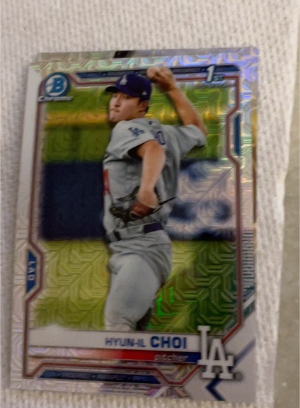 2021 Bowman Chrome #BCP-130 Hyun-Il Choi — front