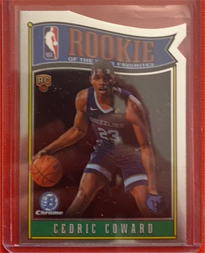 2025 Bowman Chrome #RY-11 Cedric Coward Rookie of the Year Favorites — front