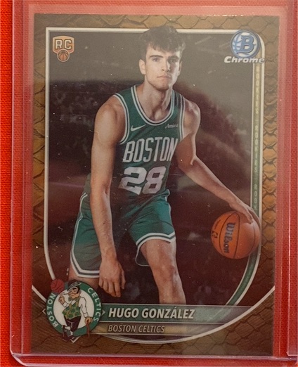 2025-26 Bowman Chrome #BCV-28 Hugo González — front