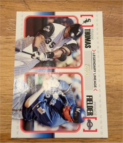 2010 Topps Legendary Lineage #LL20 Frank Thomas / Prince Fielder — front