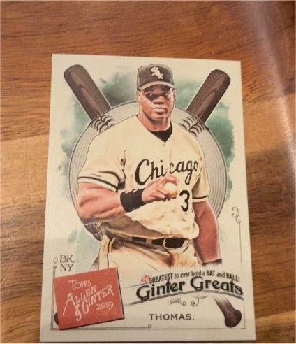 2019 Topps Allen & Ginter #GG-45 Frank Thomas — front