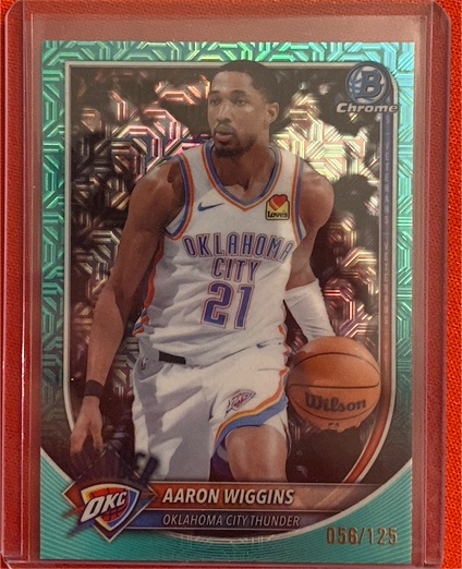 2025-26 Bowman Chrome #BCV-186 Aaron Wiggins — front