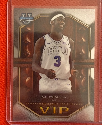 2025-26 Bowman Chrome #VIP-1 AJ Dybantsa — front